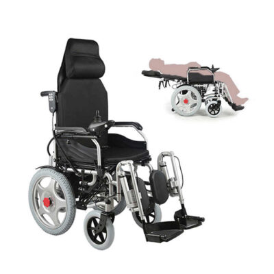 Fauteuil roulant électrique  à dossiers inclinable avec télécommande